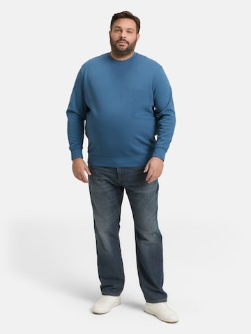 TOM TAILOR Men + Sweatshirt in Blue