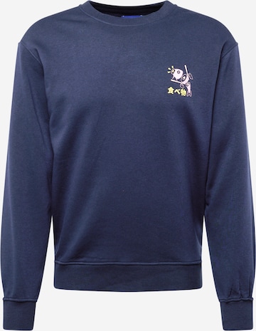 JACK & JONES Sweatshirt 'MAKI' in Blauw: voorkant