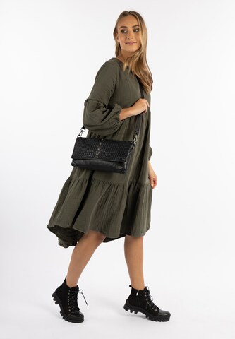DreiMaster Vintage - Bolso de hombro 'Eyota' en negro