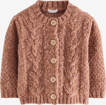 Next Neuletakki värissä ruskea: etupuoli