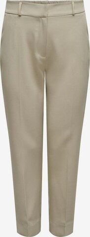 ONLY Carmakoma Slim fit Pleated Pants in Beige: front