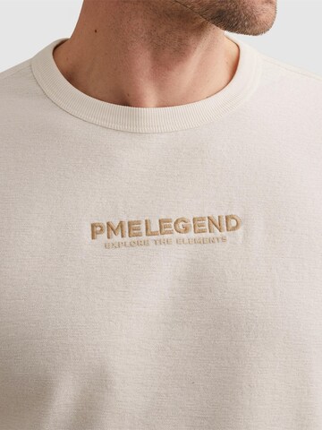 PME Legend Shirt 'T-shirt with embroidered back artwork' in Wit