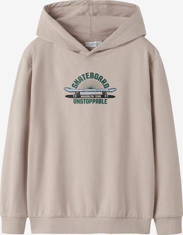 NAME ITSweater majica 'NKMVUGO' - bež boja: prednji dio