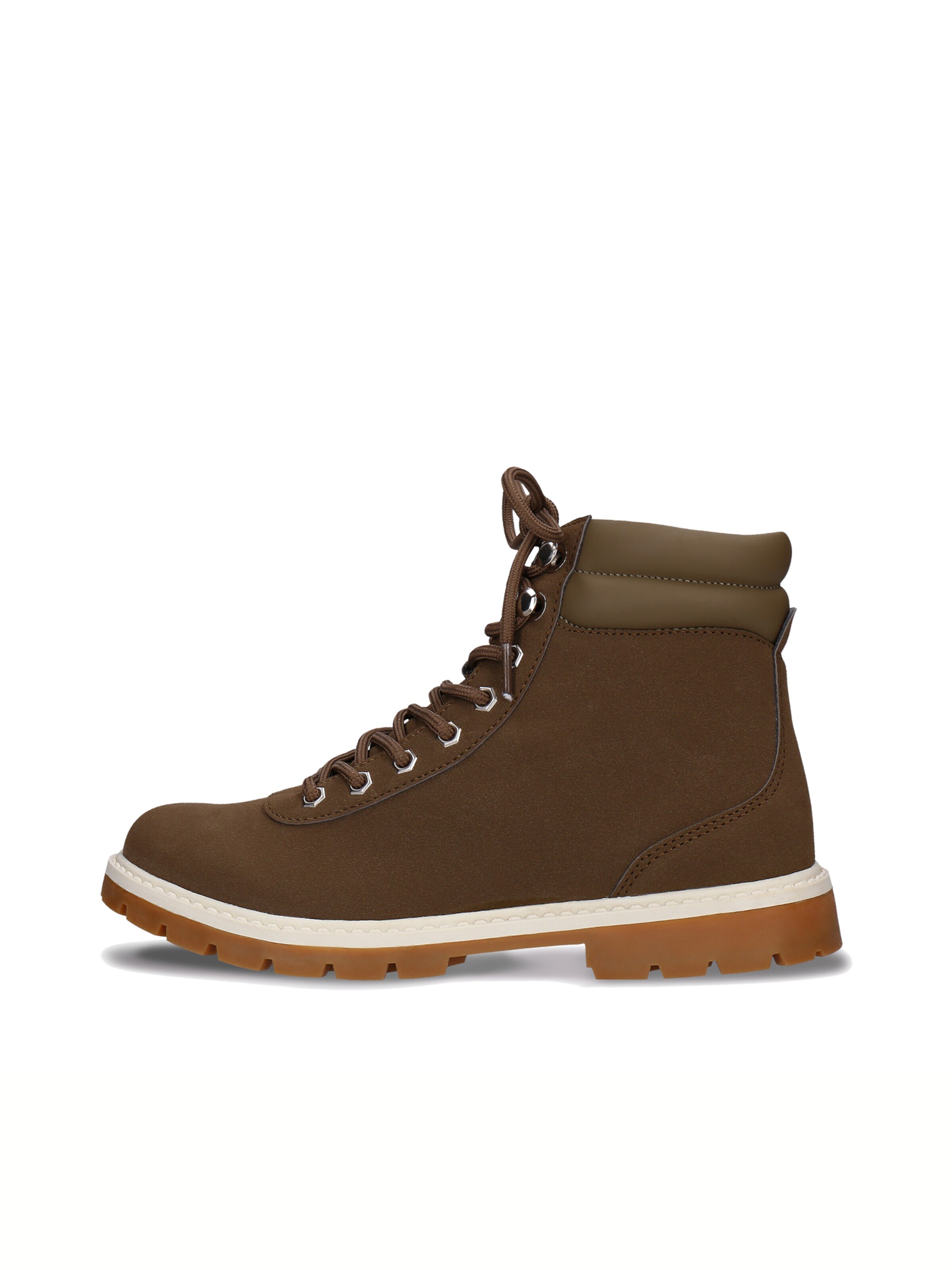 nae Vegan Shoes Lace-up boots 'Adar' in Green: front