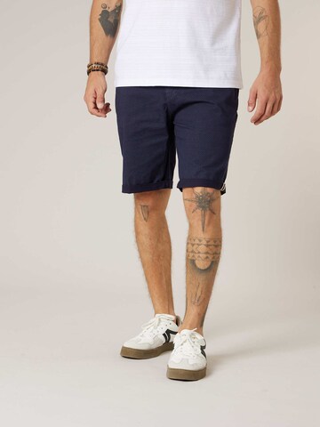Deeluxe Regular Chino 'Cuajani' in Blauw: voorkant