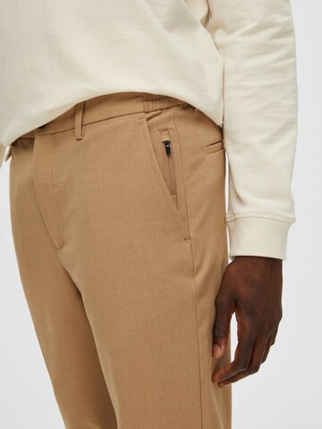 Coupe slim Pantalon SELECTED HOMME en beige