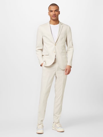 JACK & JONES Slim fit Suit 'Franco' in Beige: front