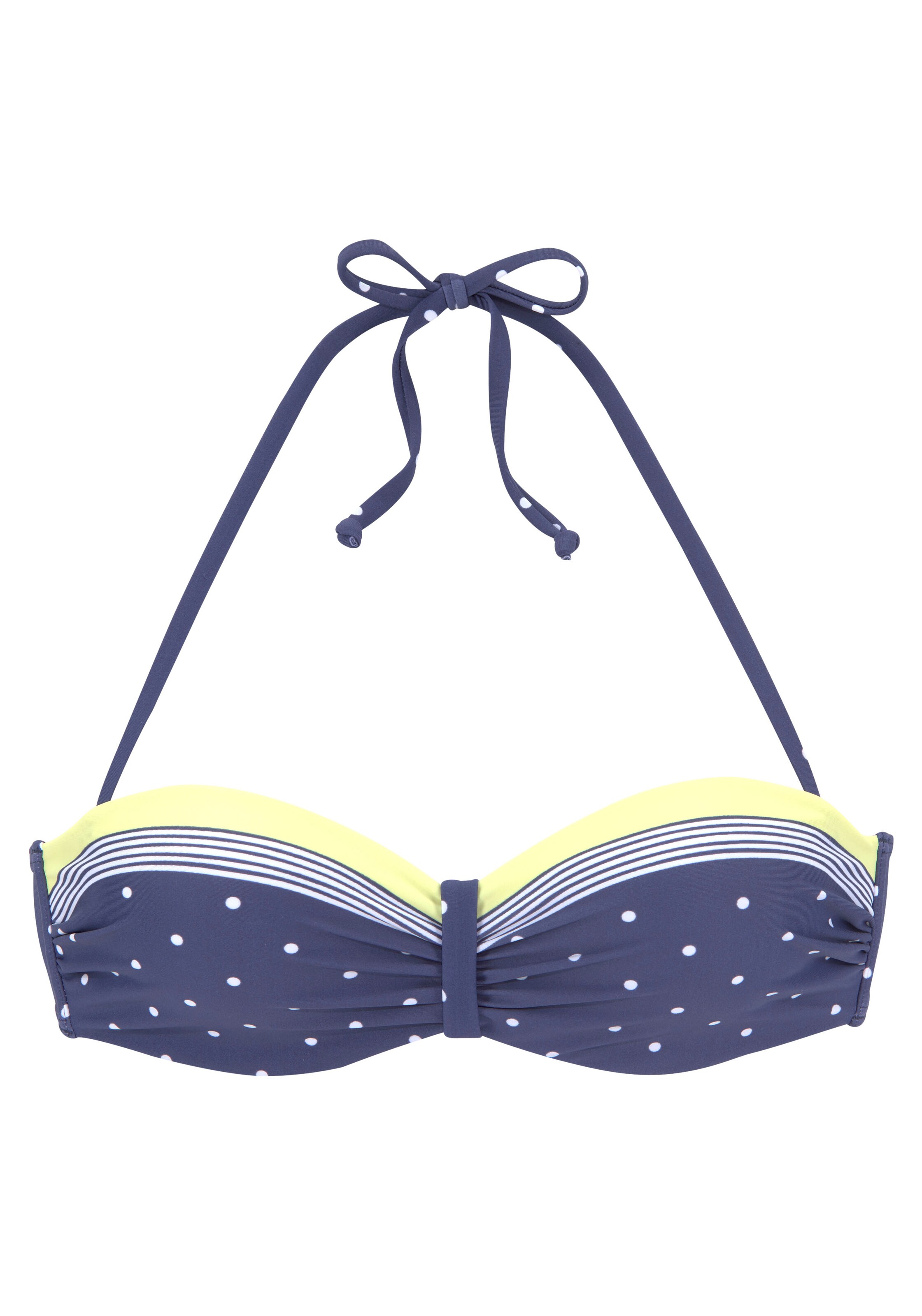 LASCANA - Bandeau Top de bikini en azul: frente
