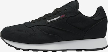 Reebok Classics Låg sneaker 'Classic Leather' i svart: framsida
