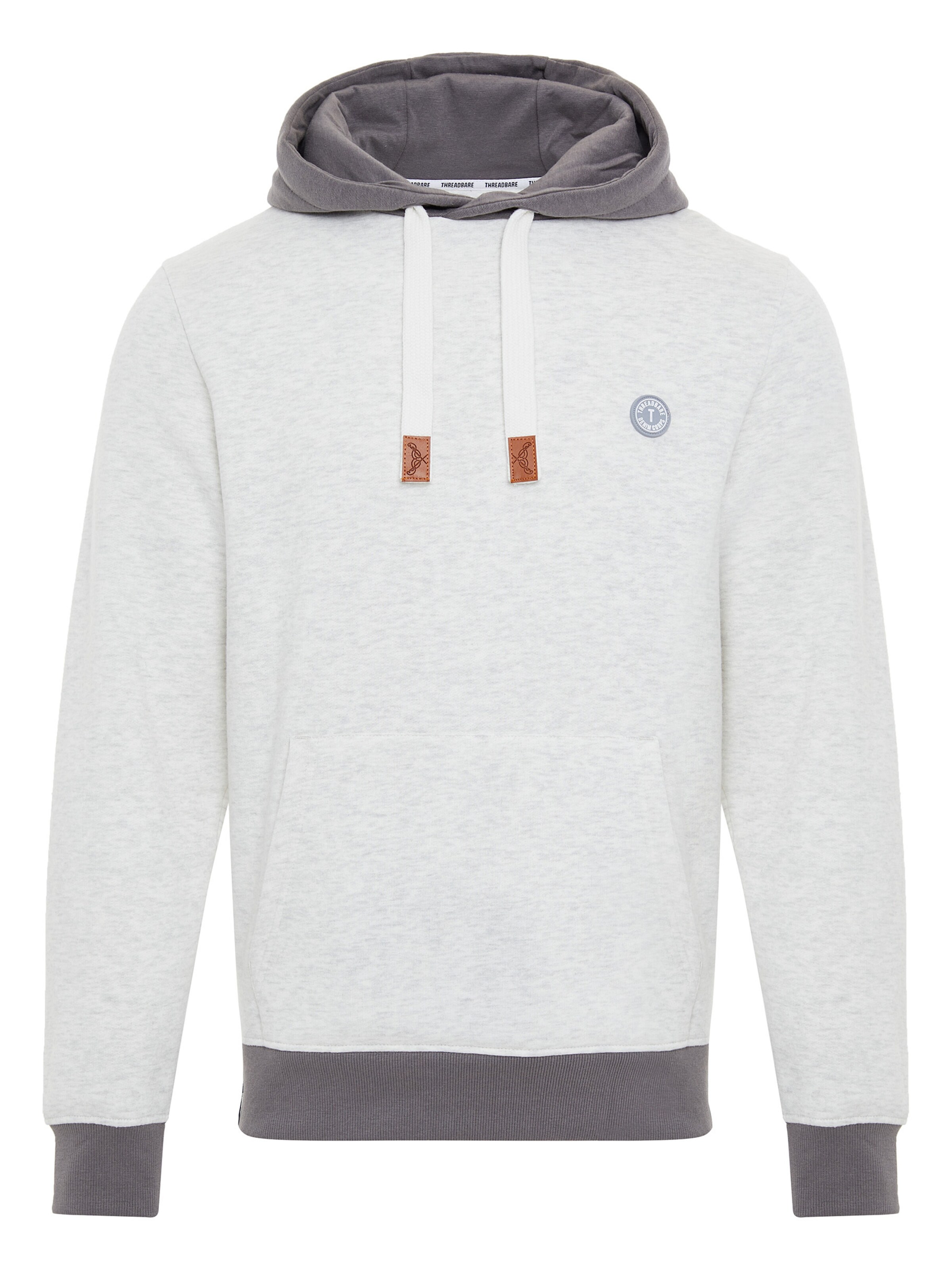 Threadbare Sweatshirt 'Miami' in White: front