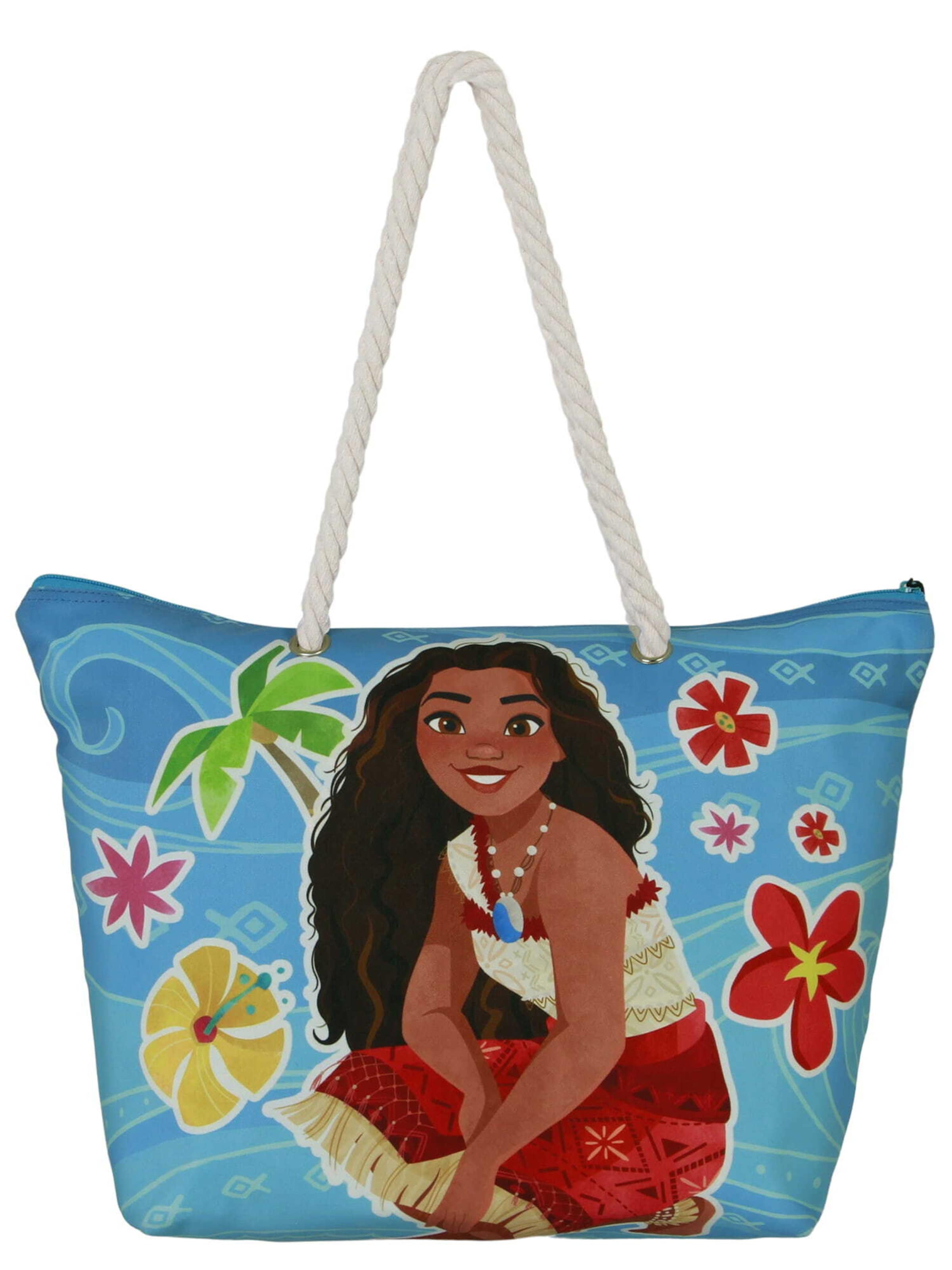 DISNEY Strandtas 'Vaiana' in Blauw: voorkant
