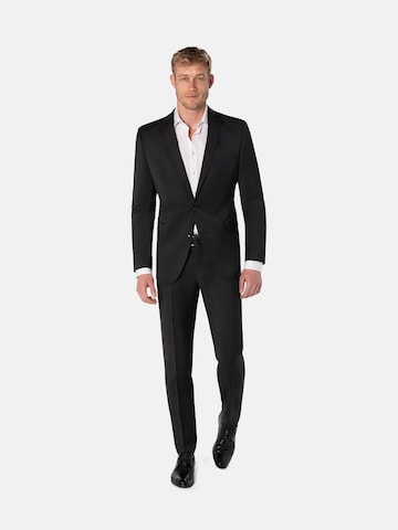 BENVENUTO Slim fit Suit 'Romeo Nero' in Grey: front