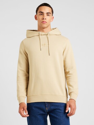 Calvin Klein Jeans Sweatshirt in Beige: Vorderseite