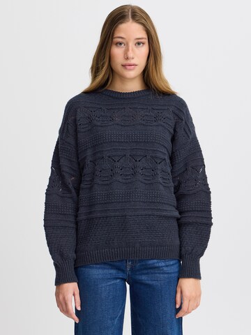 ICHI Sweater 'IH ASTRA' in Blue: front