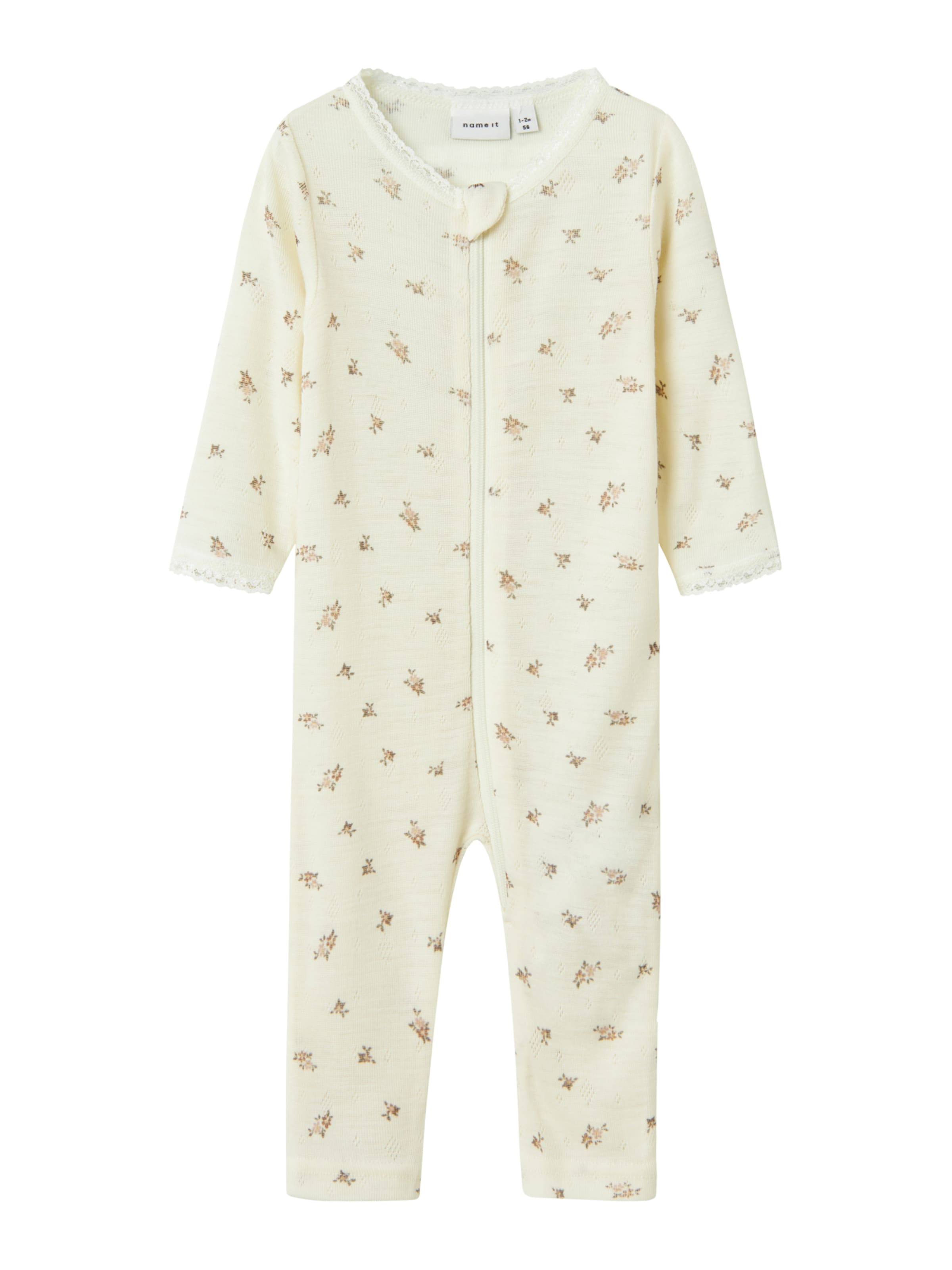 NAME IT Nattøj &#x27;NBFWang&#x27; i hvid: forside