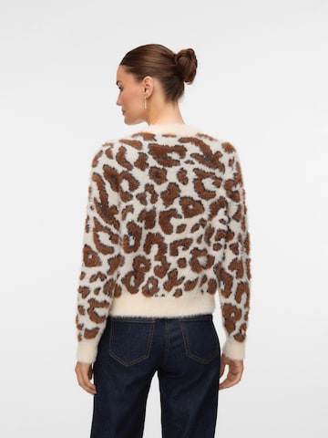 VERO MODA Sweter 'VMJUNGLE' w kolorze beżowy