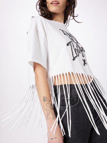 River Island - Camisa 'TAKE ME TO IBIZA' em branco