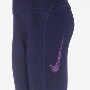 NIKE Skinny Sporthose in Blau