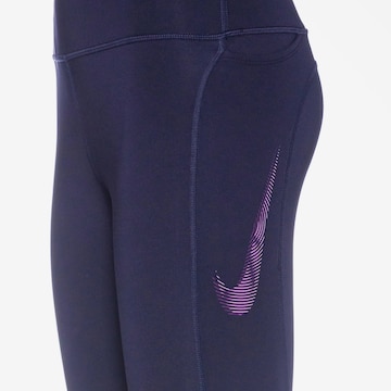 NIKE Skinny Workout Pants in Blue