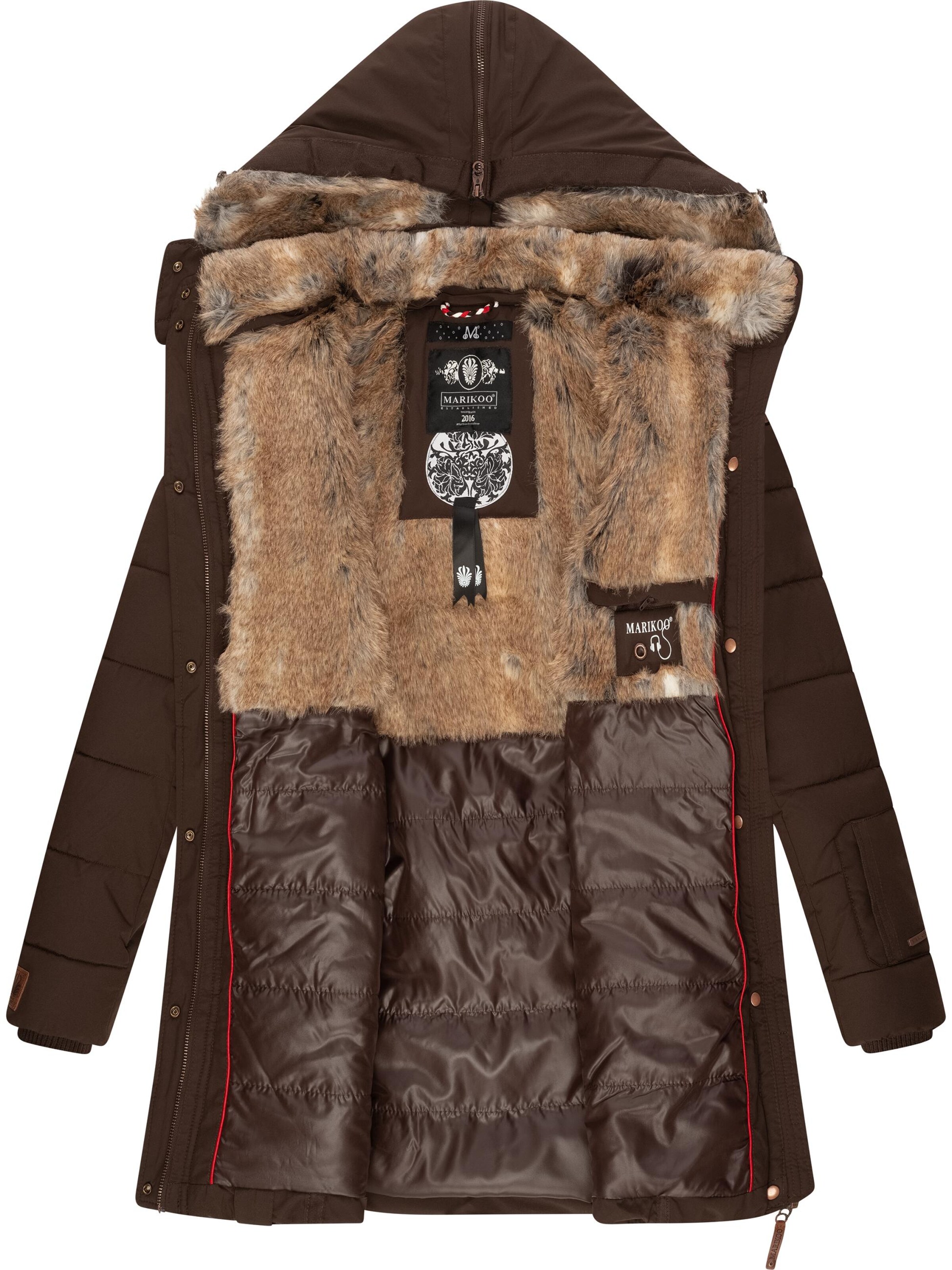 MARIKOO Winter coat in Brown