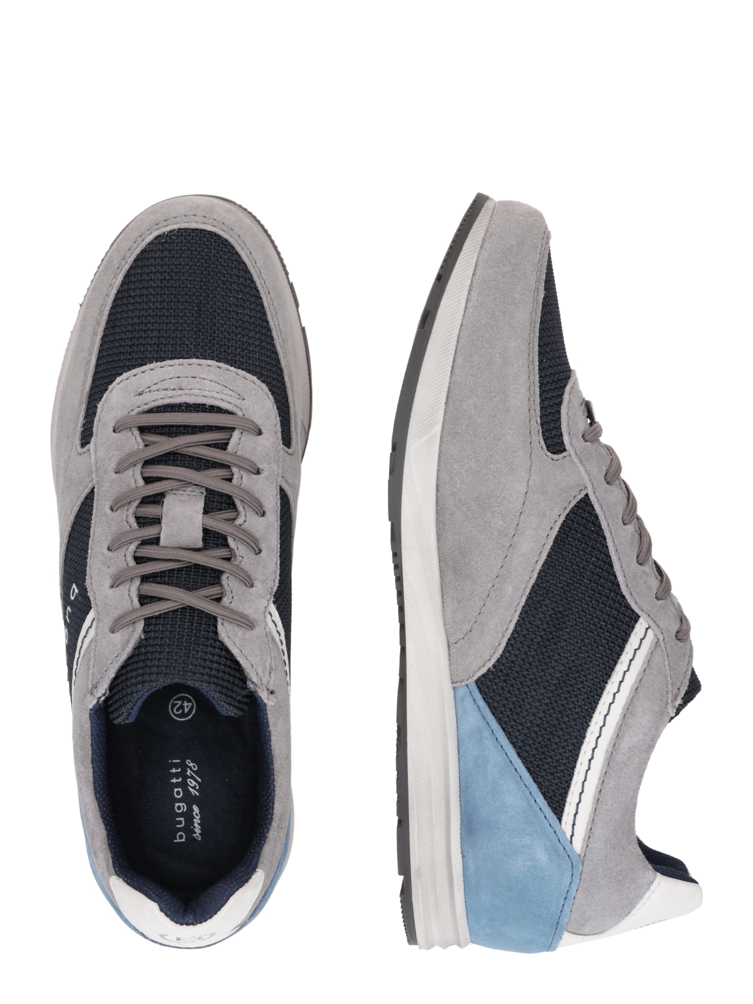 bugatti - Sapatilhas baixas 'Marlo Revo' em cinzento: lateral