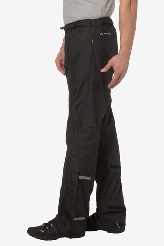 Regular Pantalon outdoor VAUDE en noir