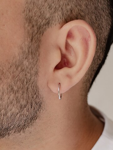 Hey Happiness Ohrring 'Basic Hoop' in Silber