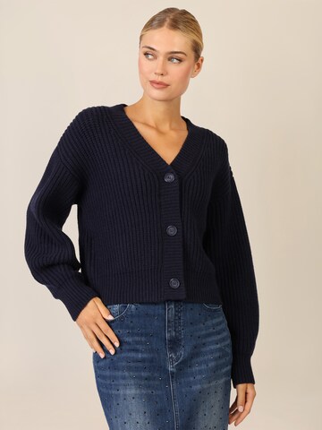 APART Knit Cardigan in Blue: front