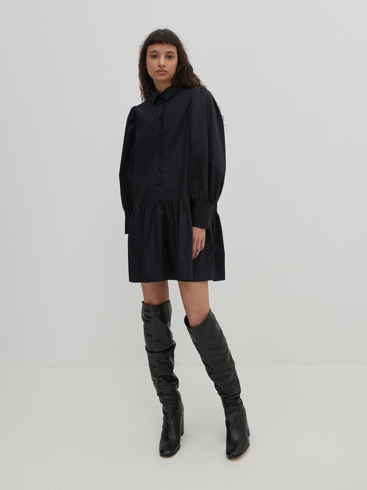 EDITED Abito camicia 'Rylee' nero