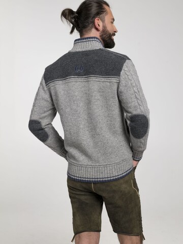 SPIETH & WENSKY Knitted Janker 'Betzbach' in Grey