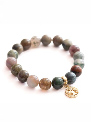 Secret Stones Bracelet 'Stone Flow' in Gold: front