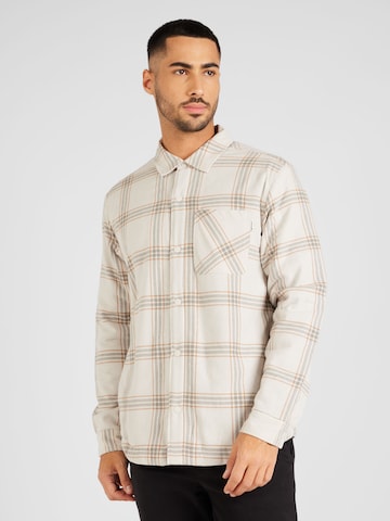 Coupe regular Chemise fonctionnelle 'Portland' Hurley en beige : devant