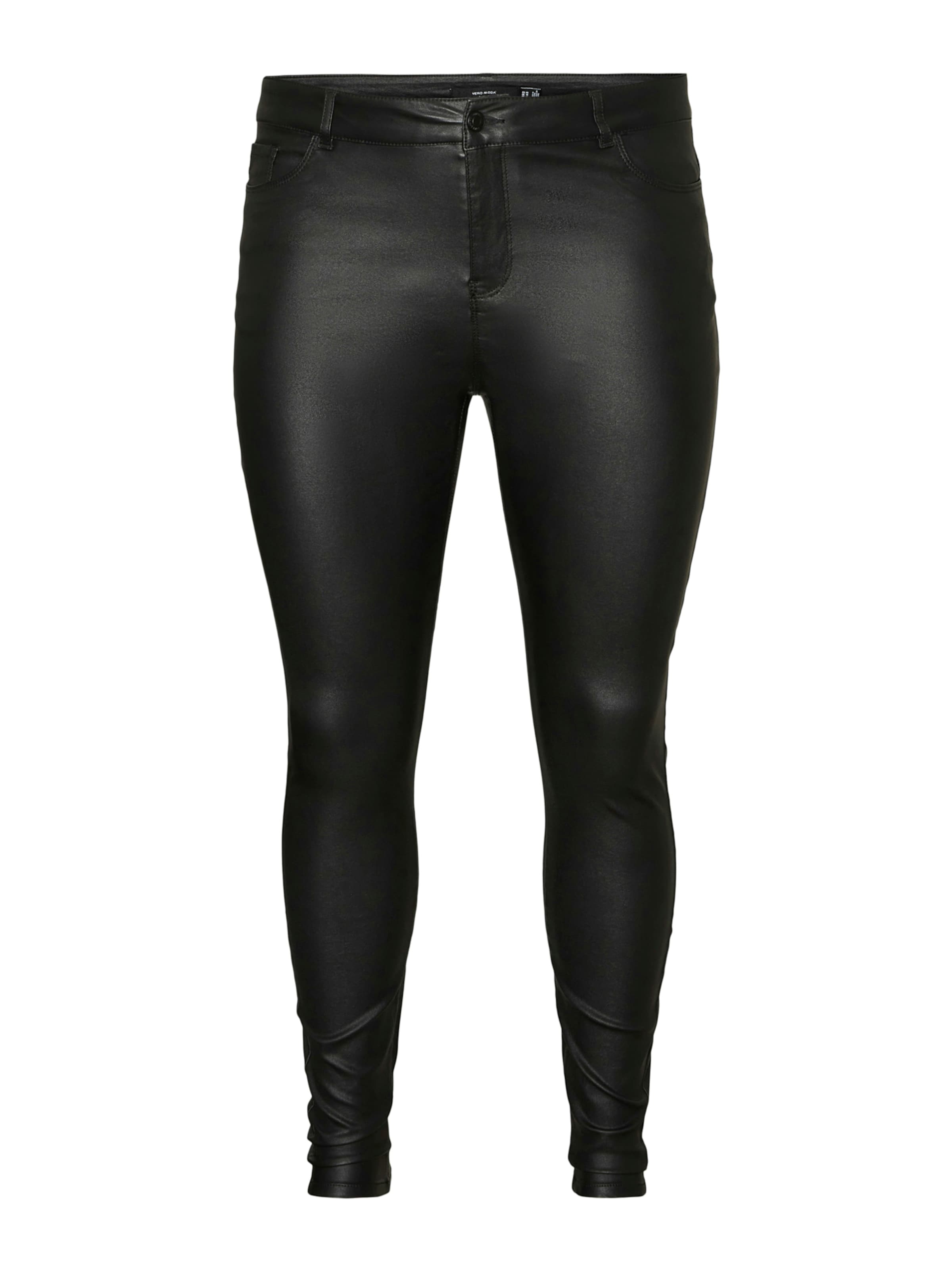 Vero Moda Curve Skinny Jeansy 'VMSEVEN' w kolorze czarny: przód