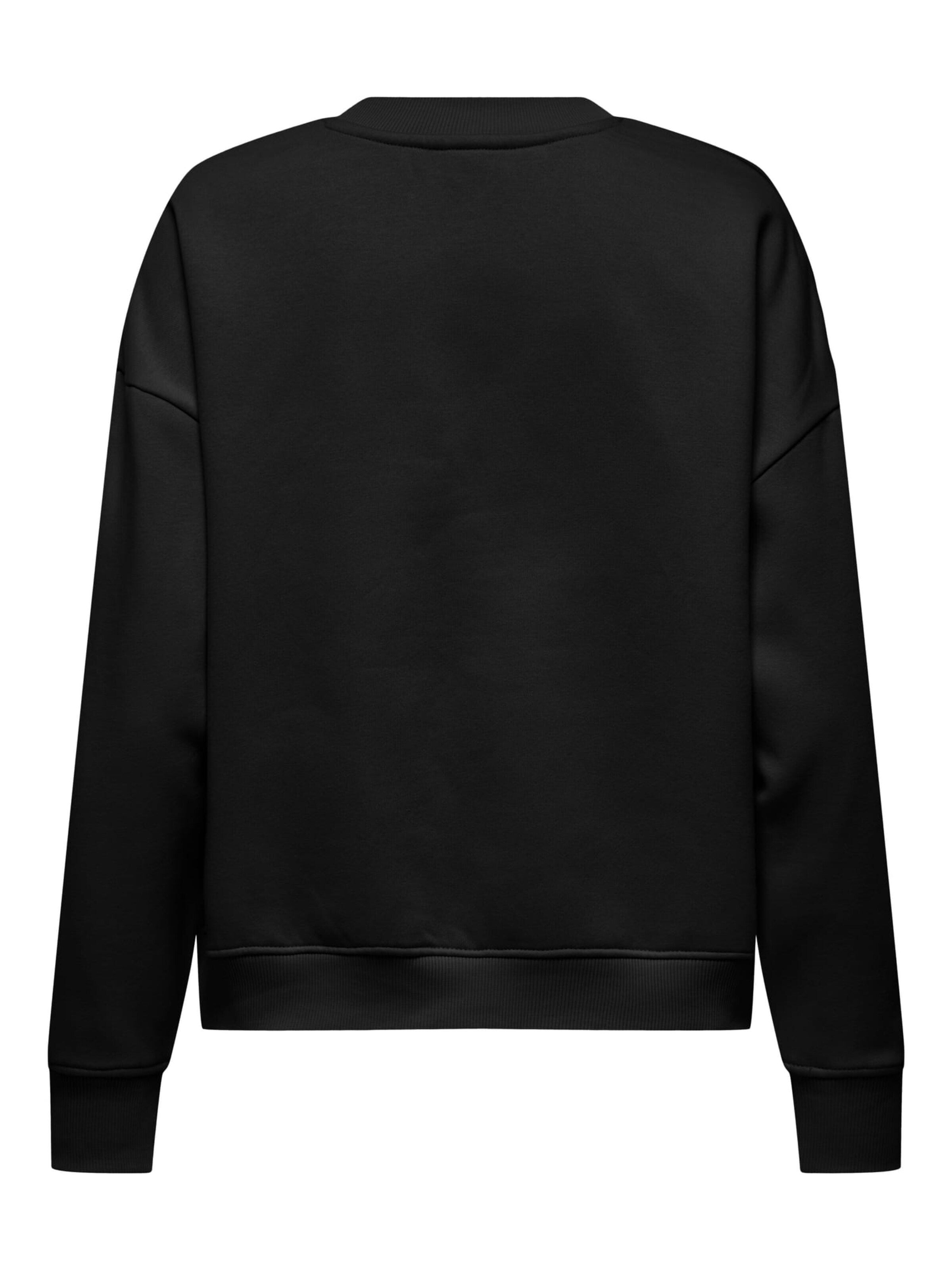 Jaqueline de Yong Sweatshirt 'Canoa' in Zwart