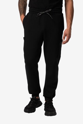 JAY-PI Regular Workout Pants in Black: front