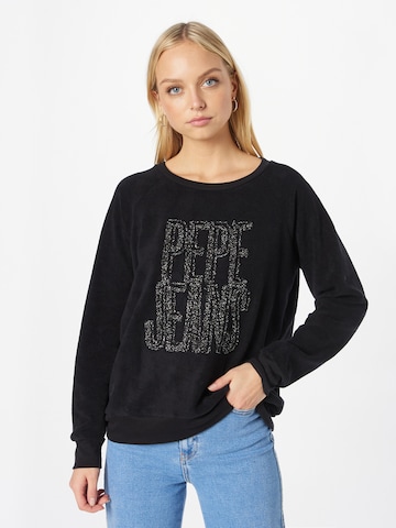 Pepe Jeans Sweatshirt 'RUBY' in Zwart: voorkant