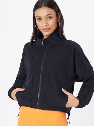 Abercrombie & Fitch Sweat jacket in Black: front