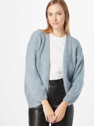 Sublevel Knit Cardigan in Blue: front
