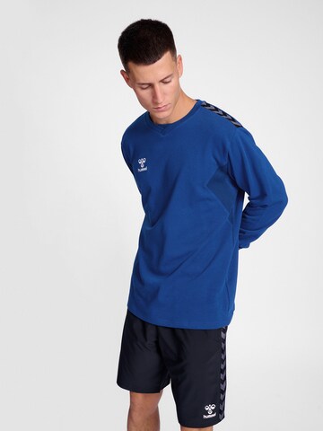 Sweat de sport 'Authentic' Hummel en bleu : devant