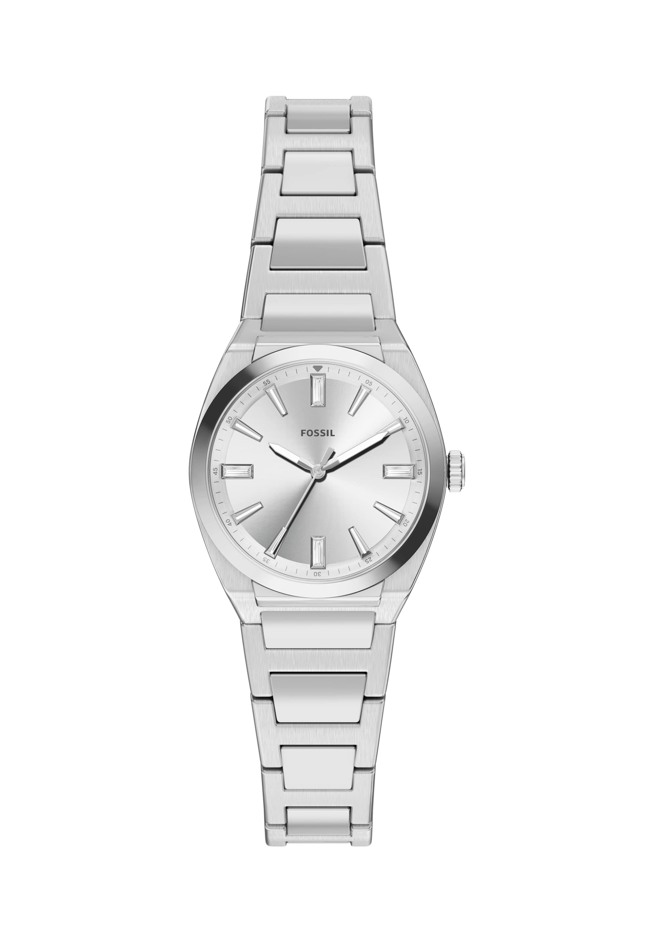 FOSSIL Analog klocka 'EVERETT' i silver: framsida
