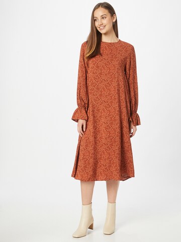 Robe 'Heather' KnowledgeCotton Apparel en orange : devant