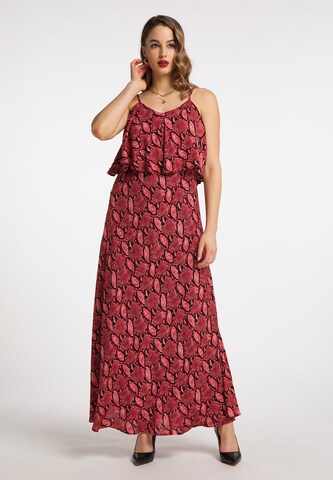 faina Dress in Red: front