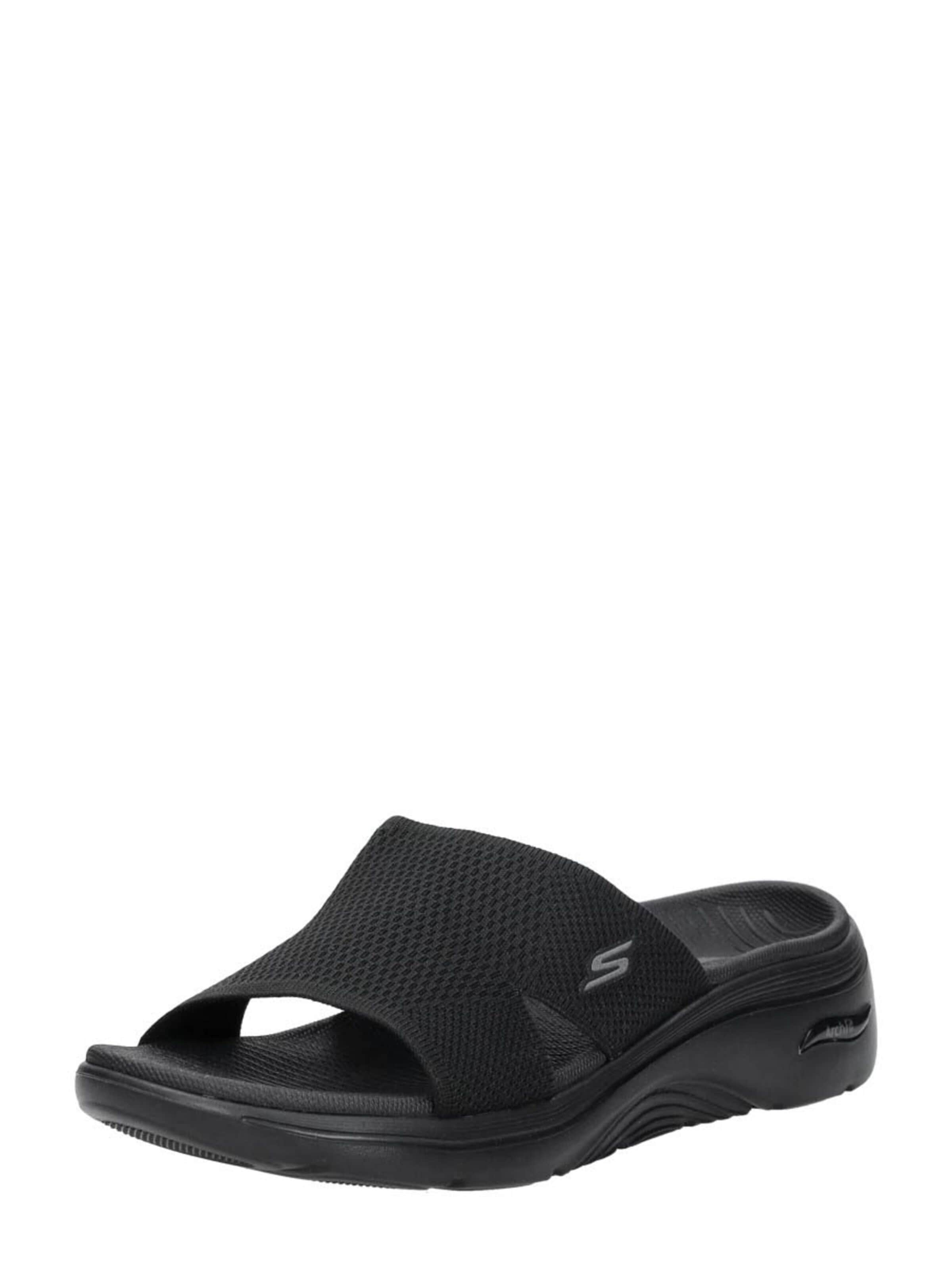 SKECHERS Muiltjes 'Go Walk Arch Fit 2.0' in Zwart: voorkant