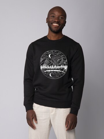 Watapparel Sweatshirt in Zwart: voorkant