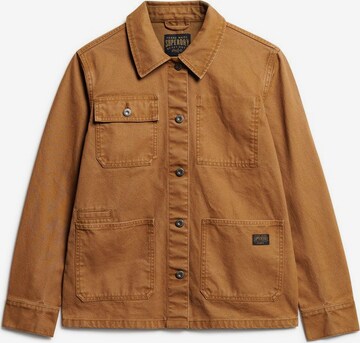 Superdry Between-Season Jacket 'Chore' in Brown: front