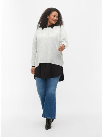 Zizzi Pullover in Grau