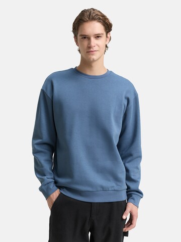 TOM TAILOR DENIM Sweatshirt in Blue: front