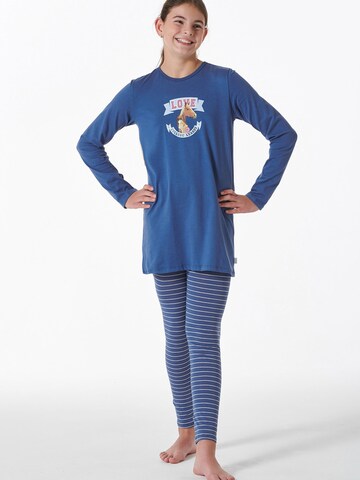 Pyjama ' Horse World ' SCHIESSER en bleu : devant