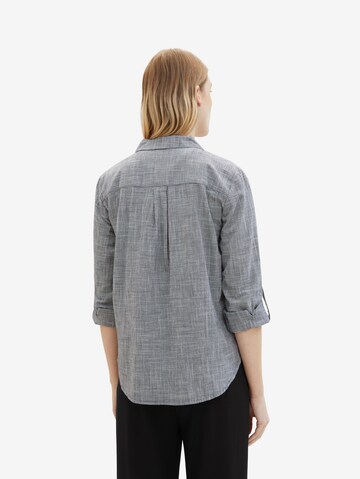 TOM TAILOR Blouse in Blue