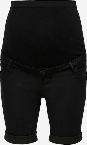 Only Maternity Skinny Jeans 'Rain' in Schwarz: predná strana